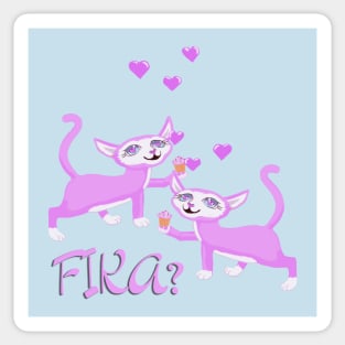 Love cats Sticker